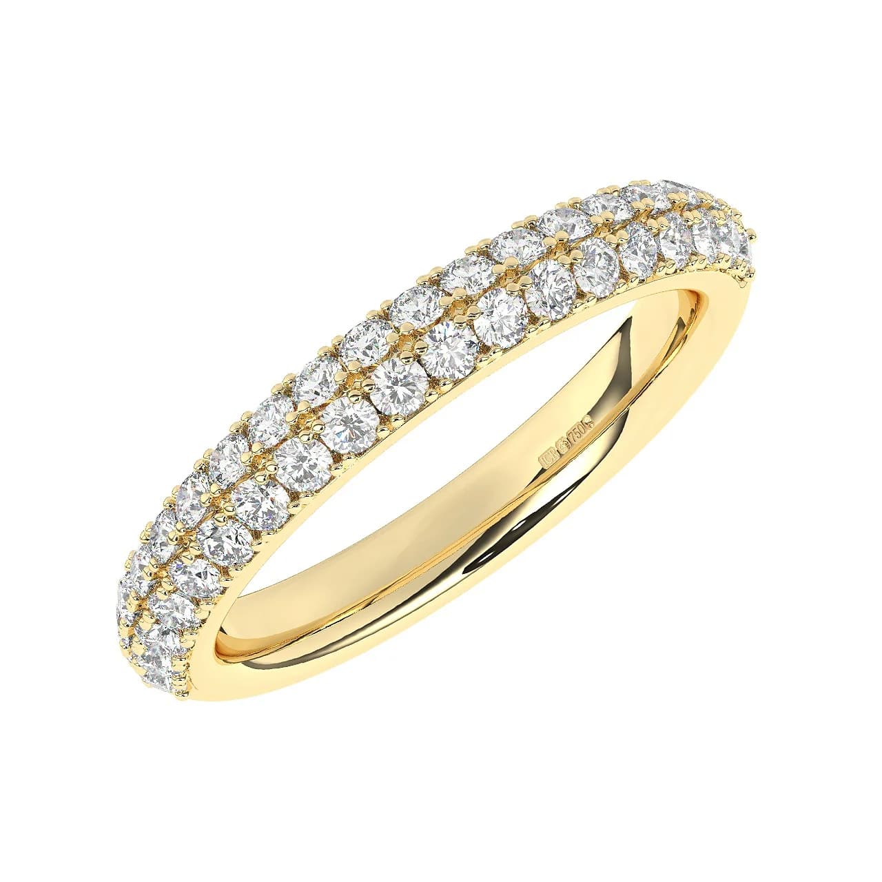 Natural Half Eternity in Yellow Gold